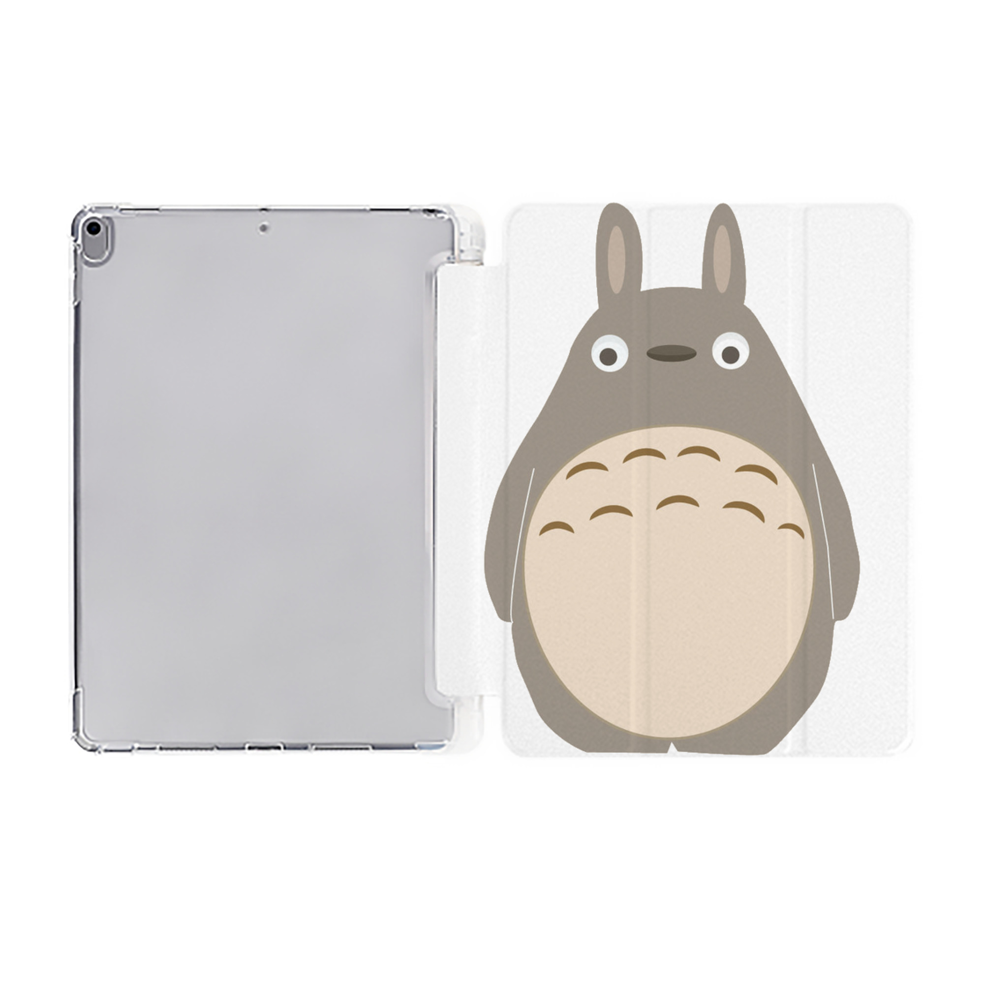 （画像用） となりのトトロ 草壁メイ 草壁サツキ My Neighbor Totoro Satsuki Kusakabe Mei Kusakabe IPad ケース ペン収納付き 三つ折りスタンド PUレザー×シリコン 対応機種9.5/10.5/10.9インチ